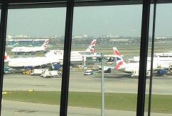 British Airways aircraft at Heathrow